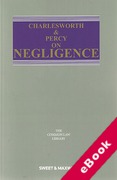 Cover of Charlesworth & Percy on Negligence 14th ed: 1st Supplement (eBook)