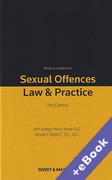 Cover of Rook and Ward on Sexual Offences: Law & Practice: 5th ed with 1st Supplement (Book & eBook Pack)