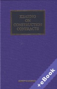 Cover of Keating on Construction Contracts 10th ed with 3rd Supplement (Book & eBook Pack)