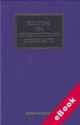 Cover of Keating on Construction Contracts 10th ed with 3rd Supplement (eBook)