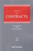 Cover of Chitty on Contracts 33rd ed: 1st Supplement