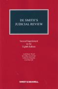 Cover of De Smith's Judicial Review 8th ed: 2nd Supplement