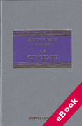 Cover of Arlidge, Eady & Smith on Contempt 5th ed with 1st Supplement (eBook)