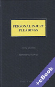 Cover of Personal Injury Pleadings (Book & eBook Pack)