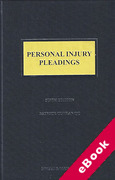 Cover of Personal Injury Pleadings (eBook)