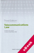 Cover of Telecommunications Law (eBook)