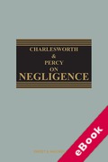 Cover of Charlesworth & Percy on Negligence 14th ed with 3rd Supplement (eBook)