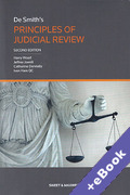 Cover of De Smith's Principles of Judicial Review (Book & eBook Pack)