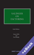 Cover of Salinger on Factoring: The Law and Practice of Invoice Financing (Book & eBook Pack)