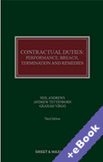 Cover of Contractual Duties: Performance, Breach, Termination and Remedies (Book & eBook Pack)