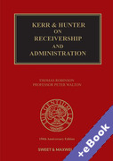 Cover of Kerr & Hunter on Receivers and Administrators (Book & eBook Pack)