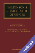 Cover of Wilkinson's Road Traffic Offences 29ed with 2nd Supplement (Book & eBook Pack)
