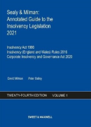 Cover of Sealy & Milman: Annotated Guide to the Insolvency Legislation 2021: Volume 1