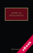 Cover of Medical Negligence (eBook)