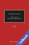 Cover of McPherson & Keay: Law of Company Liquidation (Book & eBook Pack)