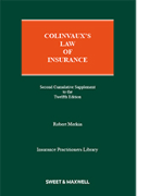 Cover of Colinvaux's Law of Insurance 12th ed: 2nd Supplement