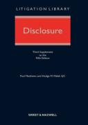 Cover of Disclosure 5th ed: 3rd Supplement