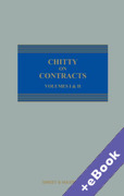 Cover of Chitty on Contracts 34th ed: Volumes 1 & 2 (Book & eBook Pack)