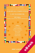 Cover of Jones & Van Der Woude: European Competition Law Handbook 2022 (eBook)