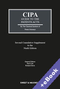 Cover of CIPA Guide to the Patents Acts 9th ed: 2nd Supplement (Book & eBook Pack)
