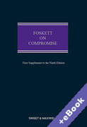 Cover of Foskett on Compromise 9th ed: 1st Supplement (Book & eBook Pack)