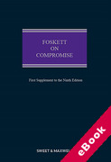 Cover of Foskett on Compromise 9th ed: 1st Supplement (eBook)