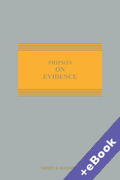 Cover of Phipson on Evidence (Book & eBook Pack)