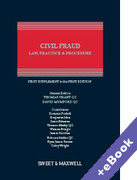 Cover of Civil Fraud: Law, Practice and Procedure: 1st Supplement (Book & eBook Pack)