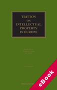 Cover of Tritton on Intellectual Property in Europe (eBook)