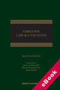 Cover of Asbestos: Law and Litigation (eBook)