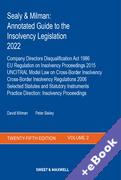 Cover of Sealy & Milman: Annotated Guide to the Insolvency Legislation 2022: Volume 2 (Book & eBook Pack)