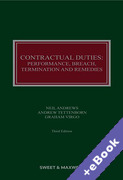 Cover of Contractual Duties: Performance, Breach, Termination and Remedies 3rd ed with 1st Supplement (Book & eBook Pack)