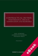 Cover of Contractual Duties: Performance, Breach, Termination and Remedies 3rd ed with 1st Supplement (eBook)