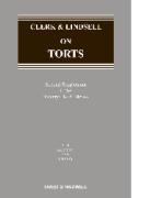 Cover of Clerk & Lindsell on Torts 23rd ed: 2nd Supplement