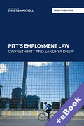 Cover of Pitt's Employment Law (Book & eBook Pack)