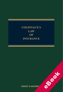 Cover of Colinvaux's Law of Insurance (eBook)