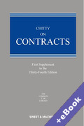 Cover of Chitty on Contracts 34th ed: 1st Supplement (Book & eBook Pack)