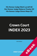 Cover of Crown Court Index 2023 (eBook)
