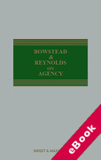Cover of Bowstead & Reynolds On Agency 22nd ed with 2nd Supplement (eBook)