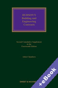 Cover of Hudson's Building and Engineering Contracts 14th ed: 2nd Supplement (Book & eBook Pack)