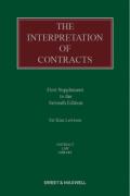 Cover of The Interpretation of Contracts 7th ed: 1st Supplement