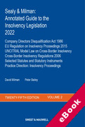 Cover of Sealy & Milman: Annotated Guide to the Insolvency Legislation 2022: Volume 2 with Supplement (eBook)