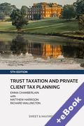 Cover of Trust Taxation and Private Client Tax Planning (Book & eBook Pack)