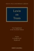 Cover of Lewin on Trusts 20th ed: 1st Supplement