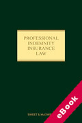 Cover of Professional Indemnity Insurance Law (eBook)
