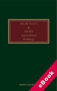 Cover of Muir Watt & Moss: Agricultural Holdings (eBook)