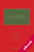 Cover of De Smith's Judicial Review (eBook)