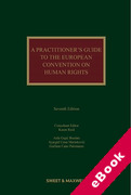 Cover of A Practitioner's Guide to the European Convention on Human Rights (eBook)