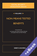 Cover of Social Security Legislation 2023/24 Volume I: Non Means Tested Benefits (Book & eBook Pack)