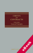 Cover of Chitty on Contracts 35th ed. Volume 1 (eBook)